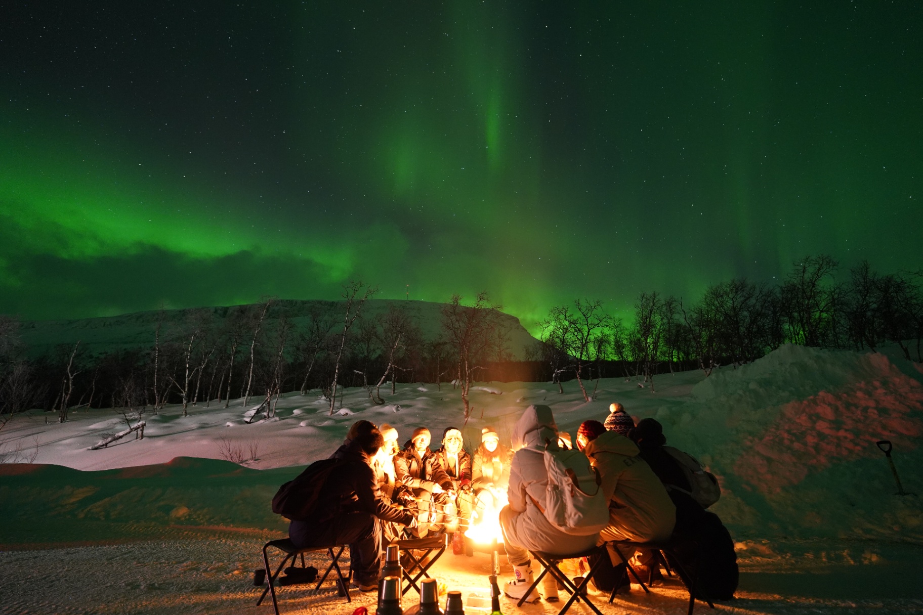 Campfire glow